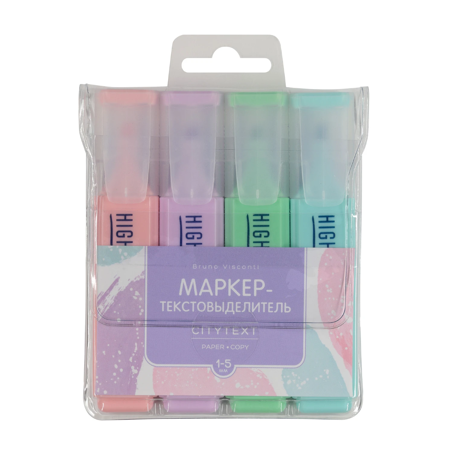 НАБОР ИЗ 4-Х ТЕКСТОВЫДЕЛИТЕЛЕЙ "CityText",