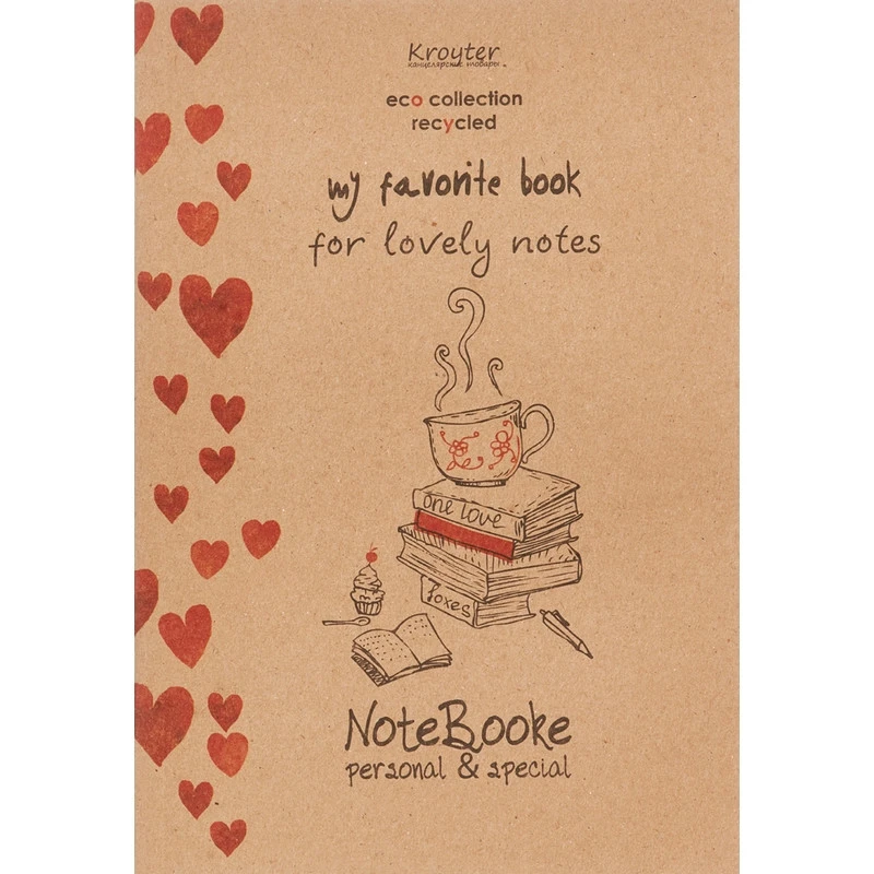 Тетрадь общая Kroyter «Эко» (А5, 48 листов, линейка, на скрепке) Тетрадь общая Kroyter «Эко» (А5, 48 листов, линейка, на скрепке)