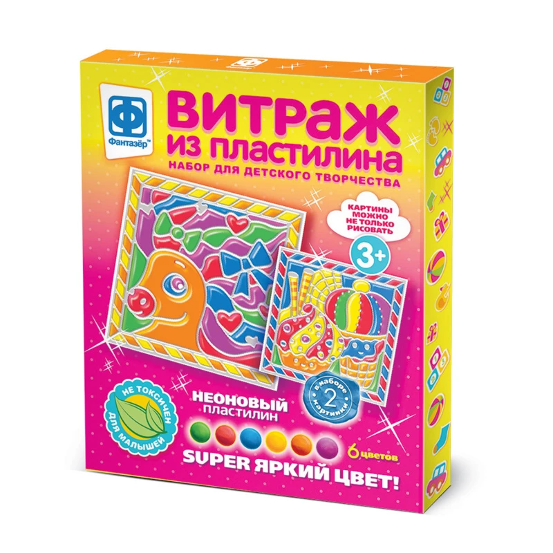 747121 Витраж из пластилина Набор №5 747121 Витраж из пластилина Набор №5