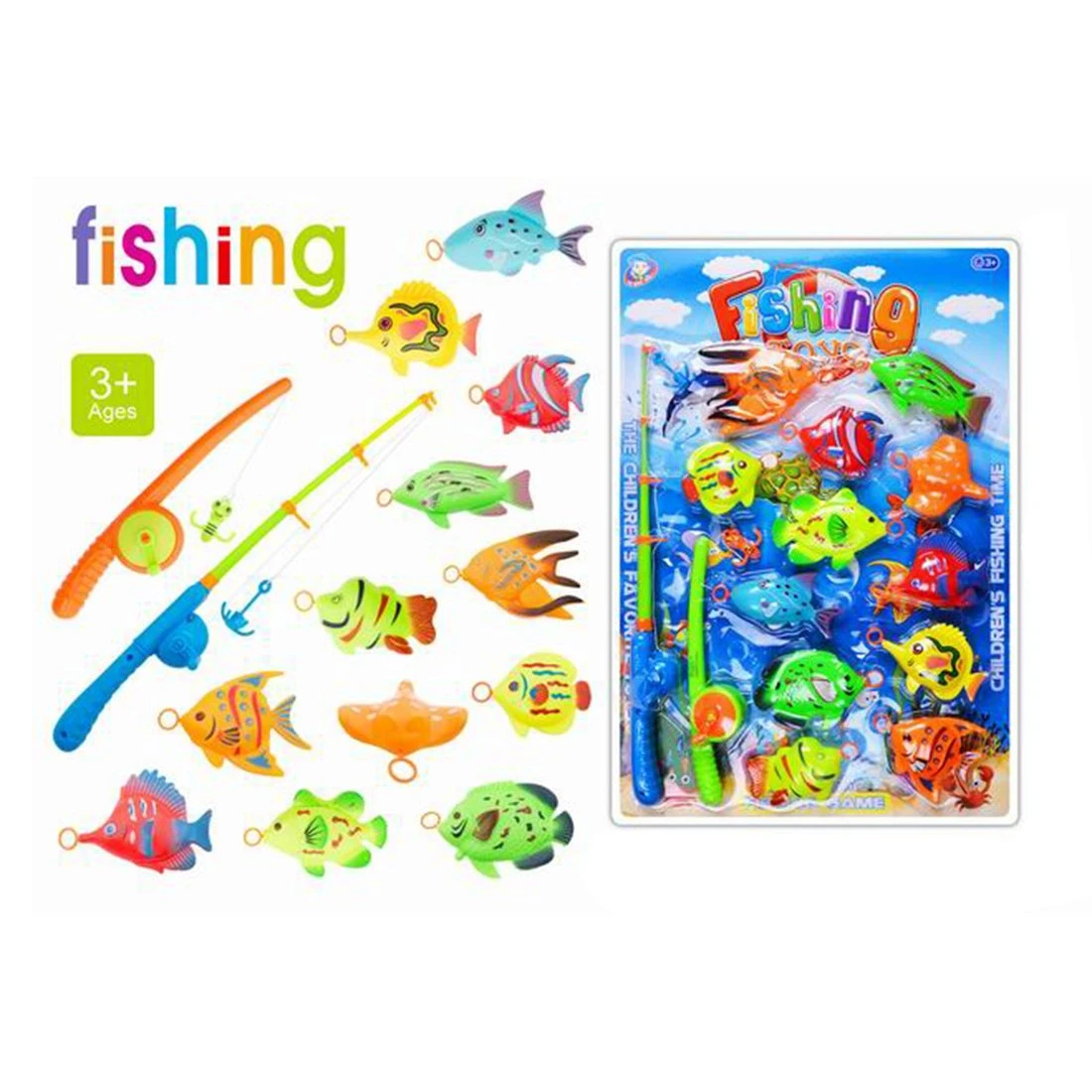 Игра настольная "Рыбалка", в комплекте предметов 14шт.