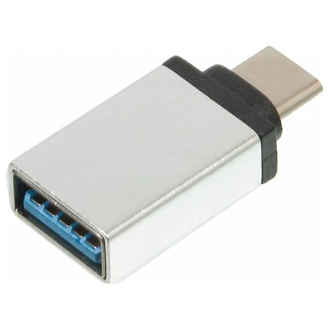 Переходник USB-TypeC RED LINE, F-M, для подключения портативных устройств, OTG,