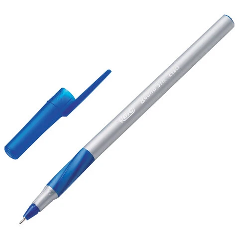 Ручки шариковые с грипом BIC "Round Stic Exact", НАБОР 6+2 шт., СИНИЕ,