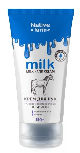 Family Cosmetics Milk NATIVE FARM Крем для рук глубокое восстановление с