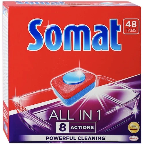Таблетки для посудомоечных машин Somat All in 1, 48 шт.