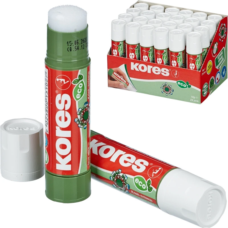 Клей-карандаш 10г KORES Glue-eco штр.  9023800131027