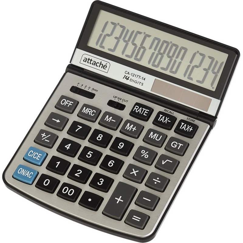 Калькулятор настольный Attache CA-1217T 14 раз. SET, TAX  регул.угол накл.