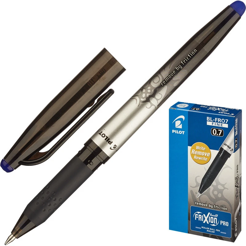 Ручка гелевая PILOT BL-FRO7 Frixion Pro резин.манжет. 0,35мм синий штр. 