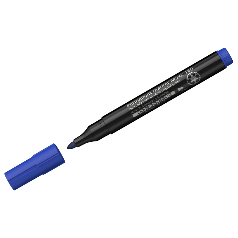 Маркер перманентный Schneider "Maxx 160" синий, пулевидный, 3мм Маркер перманентный Schneider "Maxx 160" синий, пулевидный, 3мм