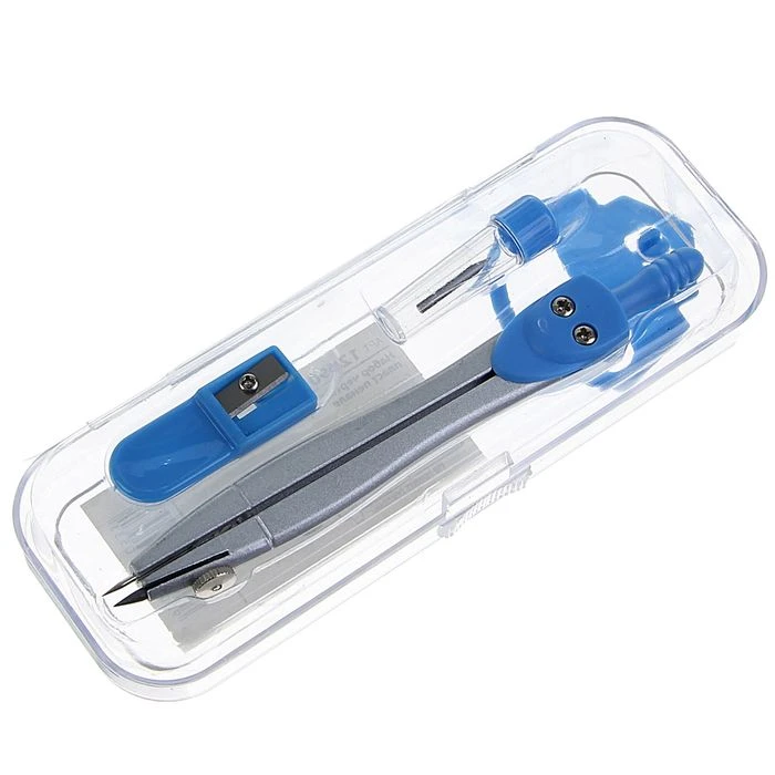 Готовальня Calligrata 3 предмета: циркуль, грифель, точилка, в пластиковом Готовальня Calligrata 3 предмета: циркуль, грифель, точилка, в пластиковом