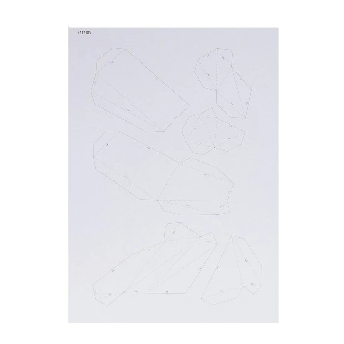 Полигональный конструктор «Сова», 11 листов