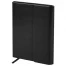 Ежедневник с магнитным клапаном недатированный, под кожу, А5, черный, BRAUBERG