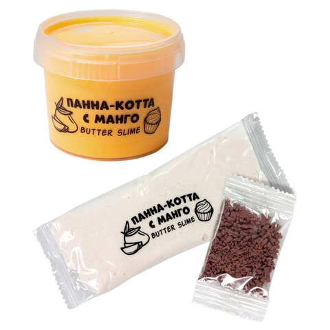 Слайм (лизун) " Slime Dessert Панна-котта с манго", 165 г, SLIME,