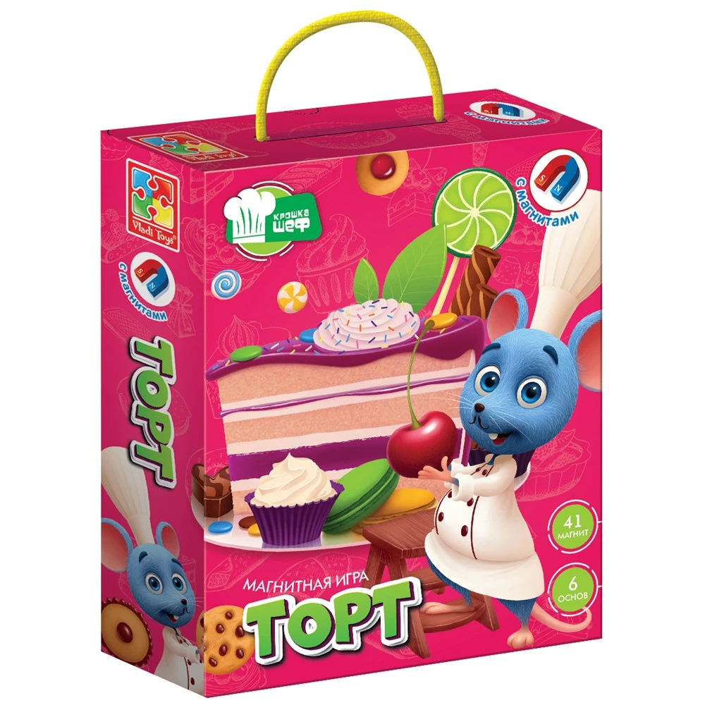 Игра магнитная Крошка Шеф Торт Игра магнитная Крошка Шеф Торт