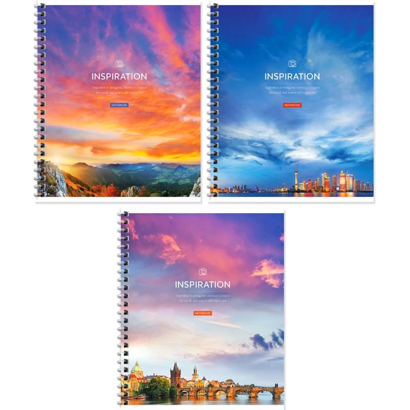 Тетрадь 60л., А5, клетка на гребне ArtSpace "Путешествия. Sky