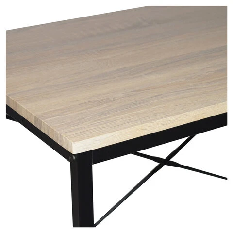 Стол на металлокаркасе BRABIX "LOFT CD-005",1200х520х1200 мм, 3 полки,