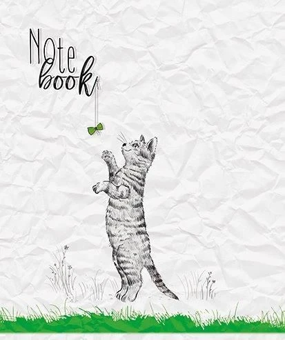 Тетрадь 48 л. кл. скреп. КОТЕНОК С БАНТИКОМ А5 мел. карт. выб. УФ-лак офс. Тетрадь 48 л. кл. скреп. КОТЕНОК С БАНТИКОМ А5 мел. карт. выб. УФ-лак офс.