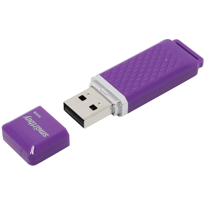 Память Smart Buy "Quartz"  64GB, USB 2.0 Flash Drive, фиолетовый