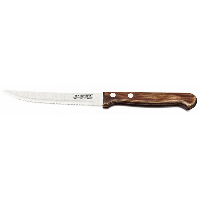 Нож для томатов/стейков 13см, с деревянной ручкой, коричн. Polywood (И8851)