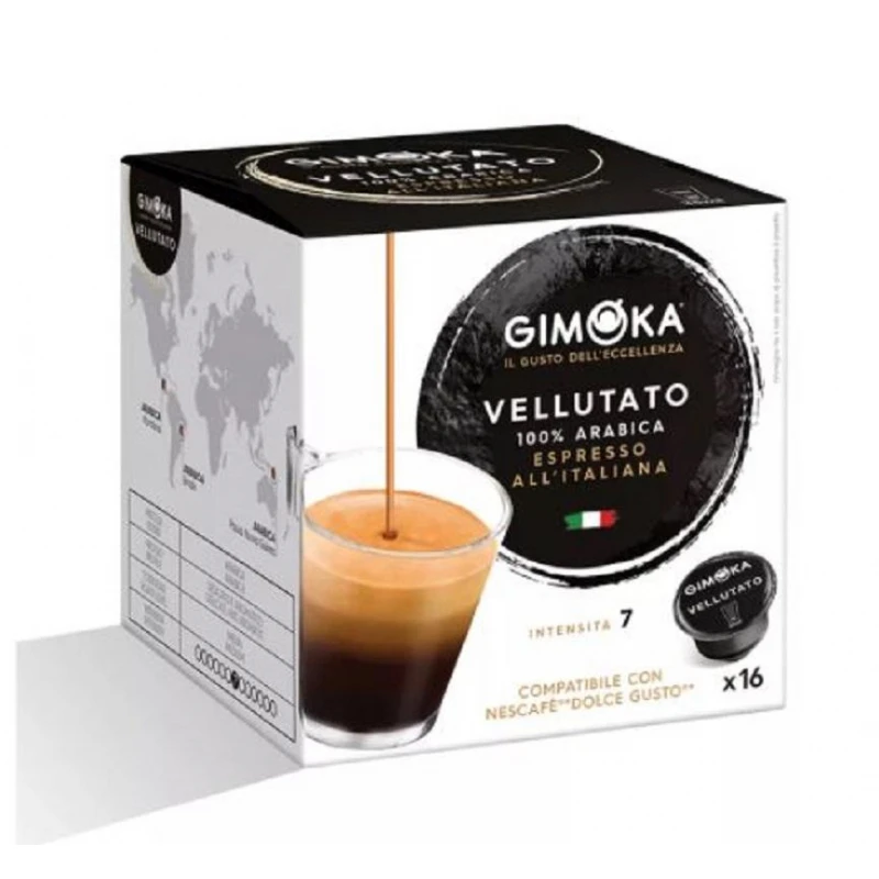 Кофе в капсулах Gimoka Dolce Gusto Espresso Velluato (DG) 16кап/уп