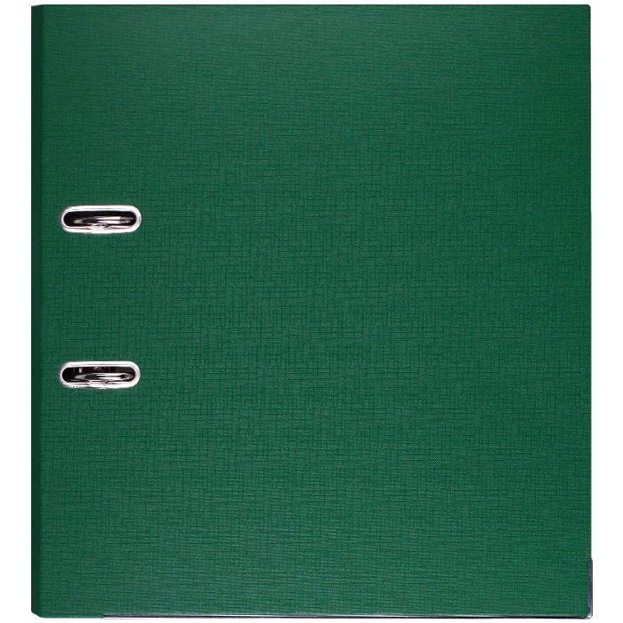 Папка-регистратор А4 картон. с металл. окантовкой (обложка зеленая ПВХ) 5,0 см