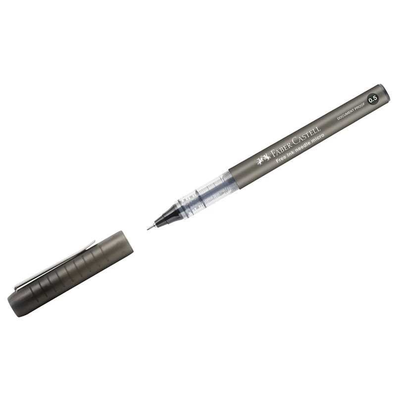 Ручка-роллер Faber-Castell "Free Ink Needle", черная, 0,5мм,