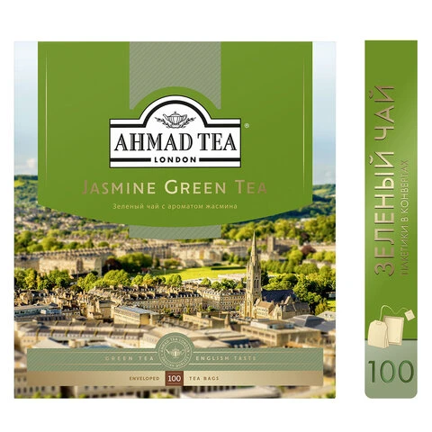 Чай AHMAD (Ахмад) "Jasmine Green Tea", зелёный с жасмином, 100