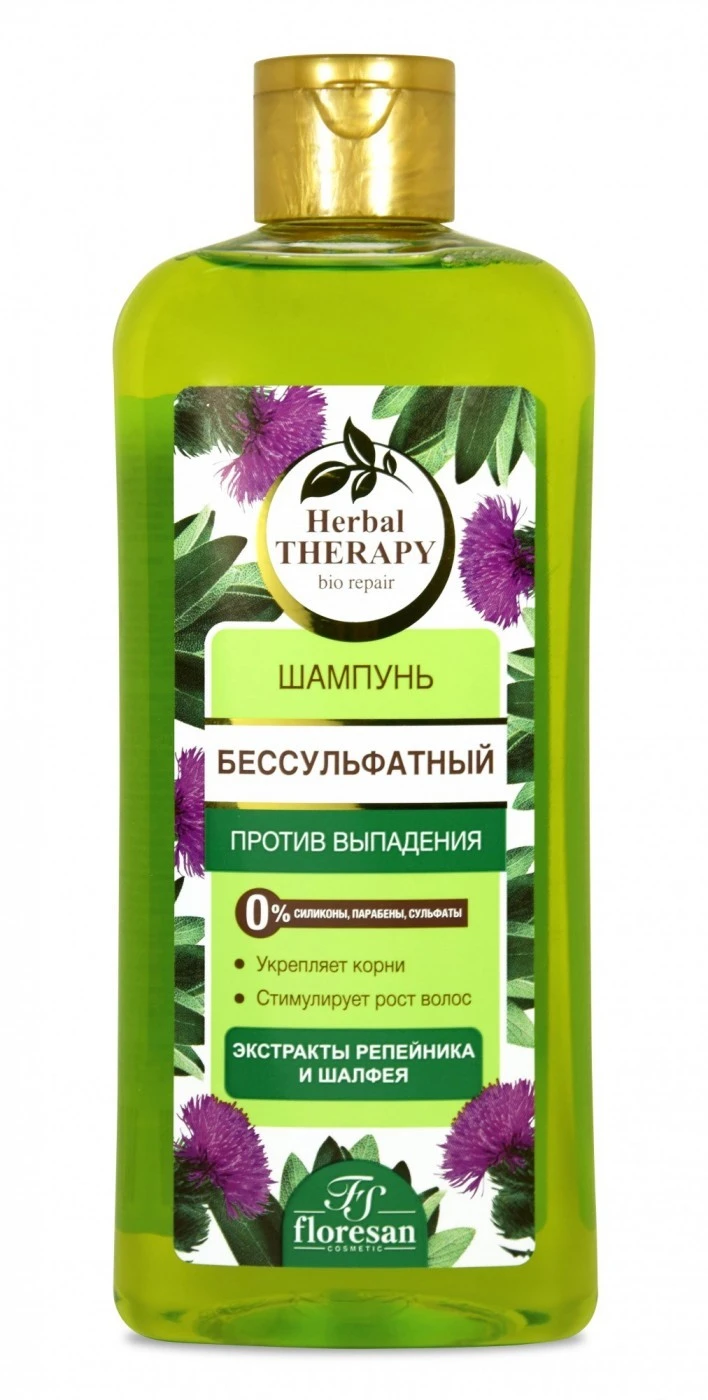 Floresan Herbal Therapy Шампунь Бессульфатный против выпадения, 400мл. арт.Ф-738