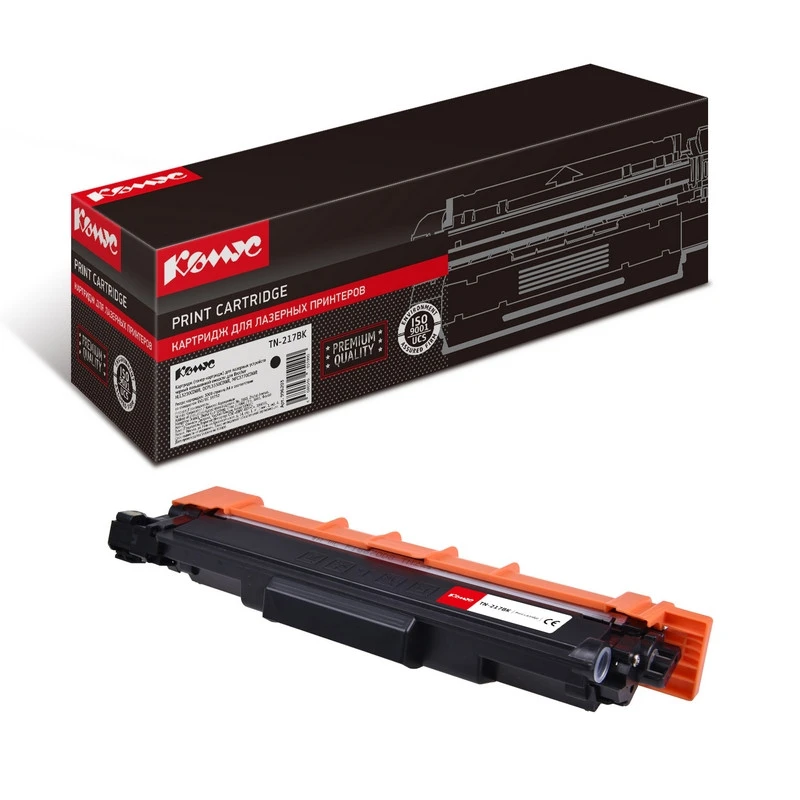 Тонер-картридж Комус TN-217BK чер.пов.емк. для Brother DCPL3550/HLL3230