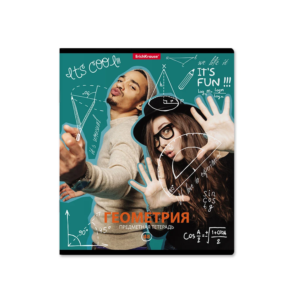 Тетрадь общая ученическая с пластиковой обложкой на скобе ErichKrause® Hit the