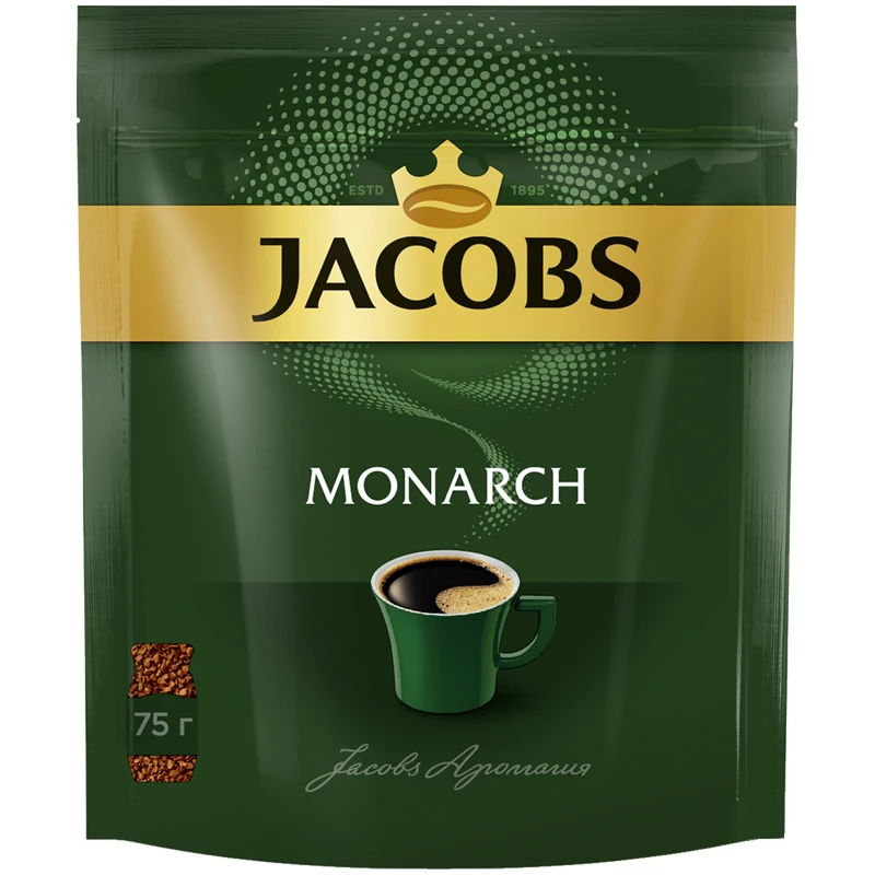 Кофе растворимый Jacobs "Monarch", сублимированный, мягкая упаковка,