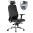 Кресло офисное МЕТТА "SAMURAI" KL-3.04, с подголовником, рецик. кожа,
