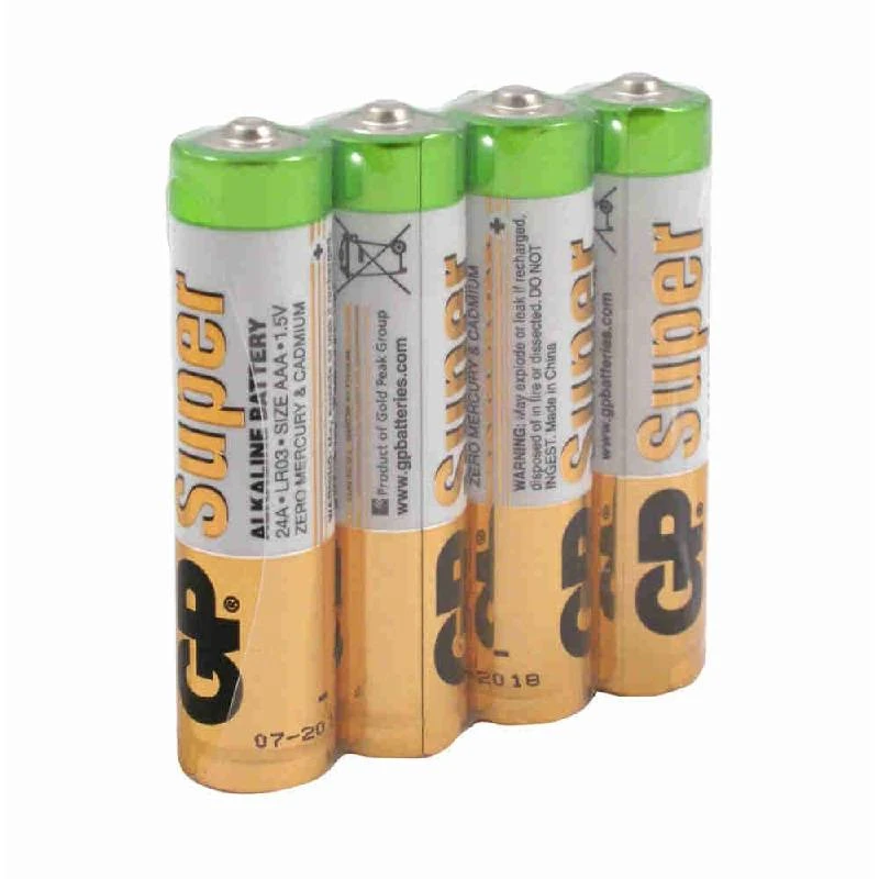 Батарейки GP 24ARS-SB4 LR03 A286 ААА алкалин. 1,50 V 4 шт.в упак.: LR03 A286