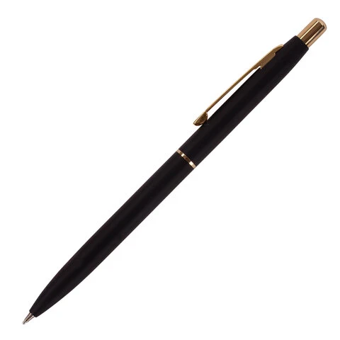 Ручка бизнес-класса шариковая BRAUBERG Brioso, СИНЯЯ, корпус черный с