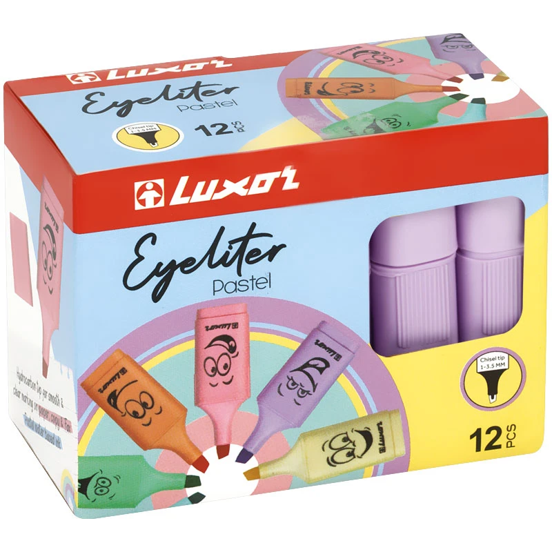 Текстовыделители Luxor "Eyeliter Pastel" пастельный фиолетовый,