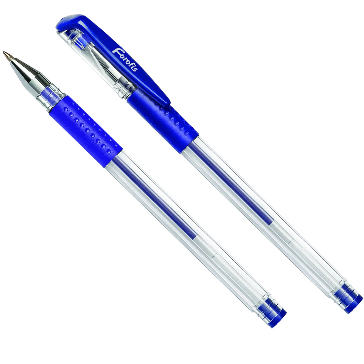 Арт.91533 Ручка гелевая синии черн. 0.5мм (стержень меняется)