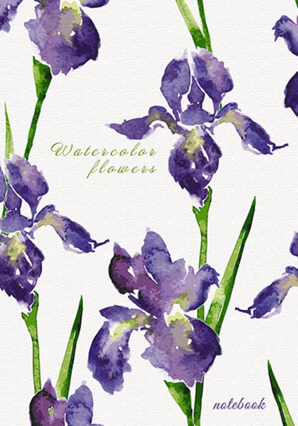 Книжка записная А5 140 х 210 мм 80 л. кл. ИРИСЫ 7БЦ тв.обл. гл.лам.