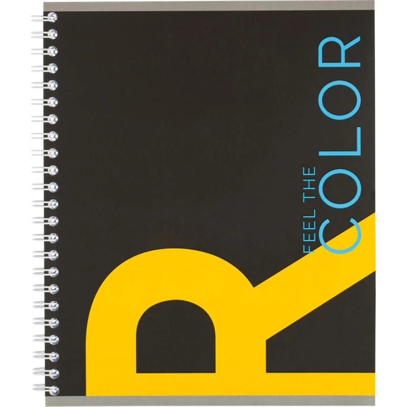 Тетрадь общая №1 School А5, 96л, клетка, гребень, мат.лам, выб.УФлак, COLOR