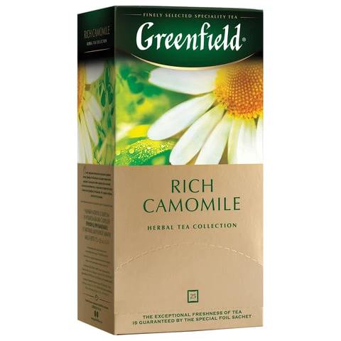 Чай GREENFIELD (Гринфилд) "Rich Camomile" ("Ромашковый"),