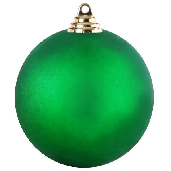 Новогодний шар, пластик, матовый, d=20см., 1шт. в пакете, зеленый. ЕК0457