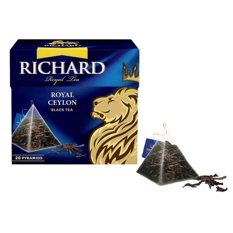 Чай Richard Royal Ceylon (Королевский Цейлон) черный, пирамидки, 20 пак