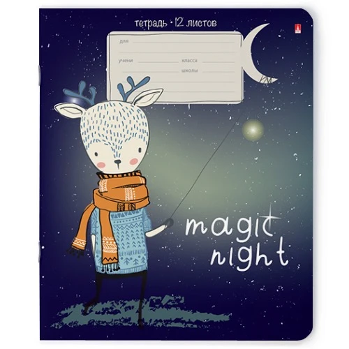 ТЕТРАДЬ 12Л. ЛИН. "MAGIC NIGHT" 5 ВИДОВ