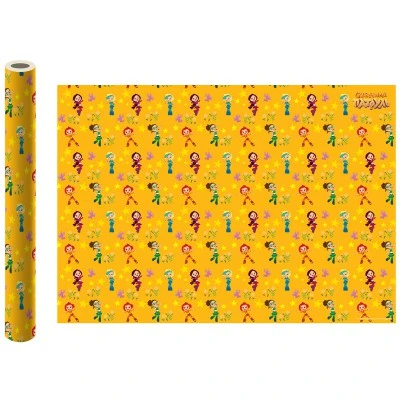 Сказочный патруль. Упаковочная бумага (желтая), 700*1000 мм, 2 шт в рулоне