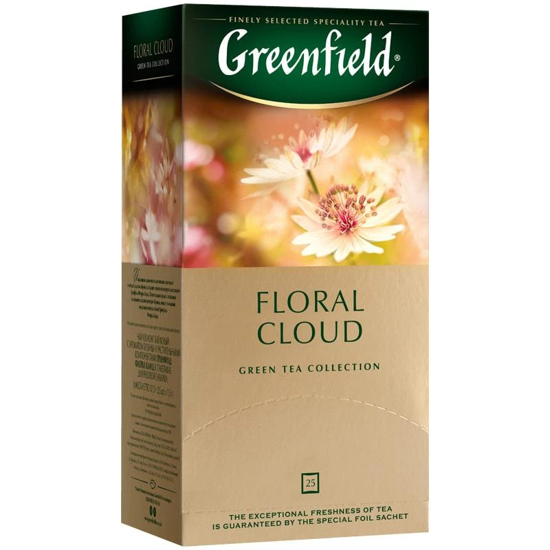 Чай Greenfield "Floral Cloud", 25 фольг. пакетиков по 1,5г. 1386-10