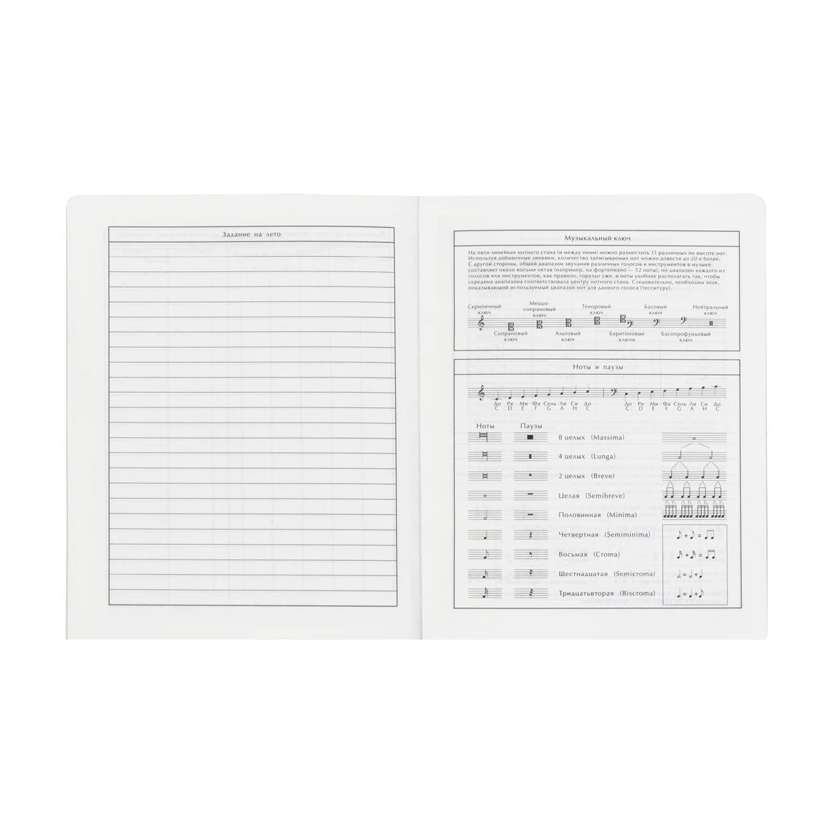 Дневник для музыкальной школы 48л. (твердый) BG "Музыкосхема", матовая