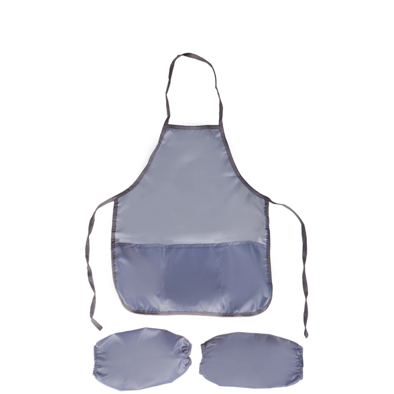 Фартук с нарукавниками ArtSpace , 53,5*44,5см, 3 кармана, серый Фартук с нарукавниками ArtSpace , 53,5*44,5см, 3 кармана, серый