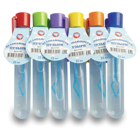 Мыльные пузыри "Нелопающиеся", 22 мл, дисплей 24 шт., АЛЕКС ТОЙЗ,