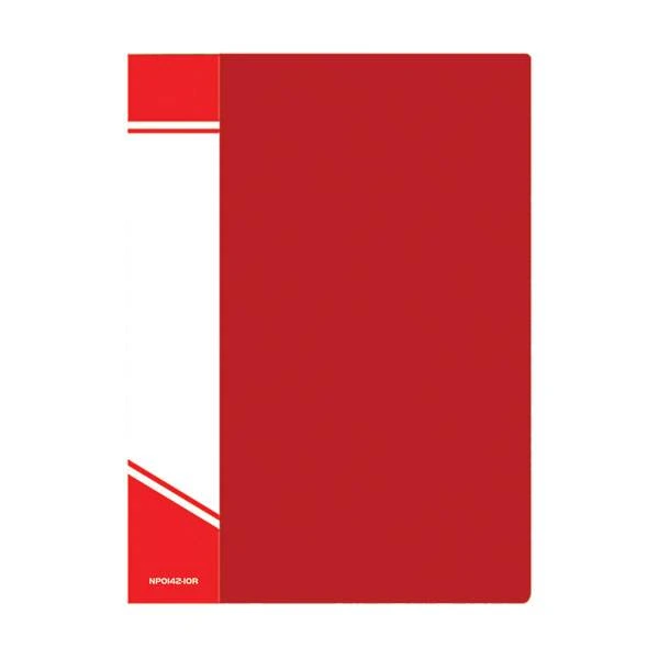 Папка с файлами inФОРМАТ 10 файлов А4 красный пластик карман: NP0142-10R штр.: