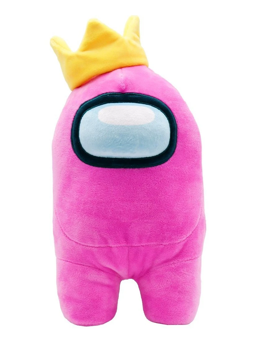 Among us Плюшевая игрушка-фигурка розовая с короной 30 см.