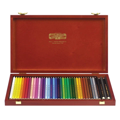 Карандаши цветные KOH-I-NOOR "Polycolor", 36 цветов, грифель 3,8 мм,