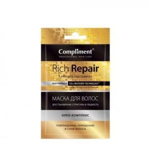 Compliment САШЕ Маска для волос Rich repair Восстановление структуры и